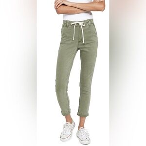 PAIGE Green Ankle & Cropped Jeans